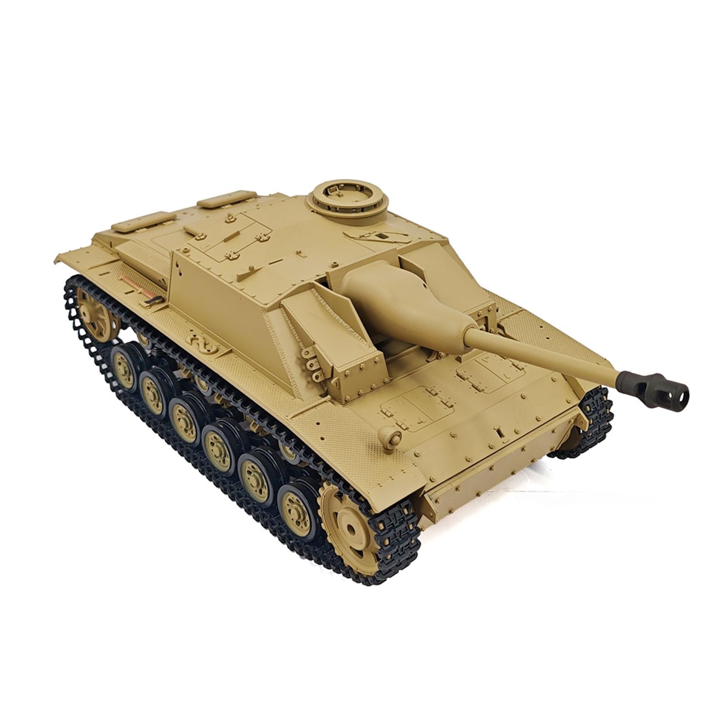 1/16 Henglong 7,0 Mainboard Deutscher Stug III RTR Kunststoff RC-Panzer-Modell 3868 BB IR Stahlgetriebe 1800MAH Batterie Radio Sound Licht