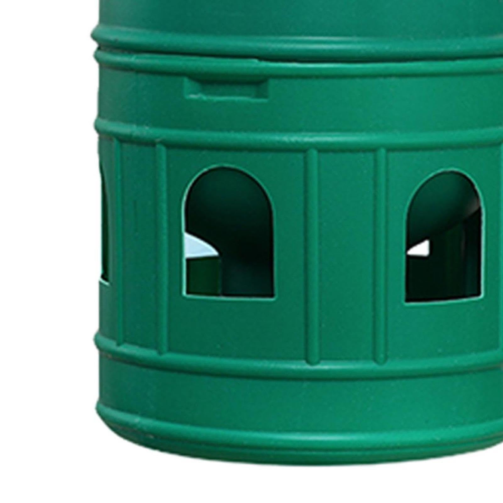 predolo Abbeveratoio per Uccelli/Anatra Pollo Quaglia Distributore d'Acqua Alimentatore Automatico con Manico sospeso/Abbeveratoio di Grande capacità, Verde 3L