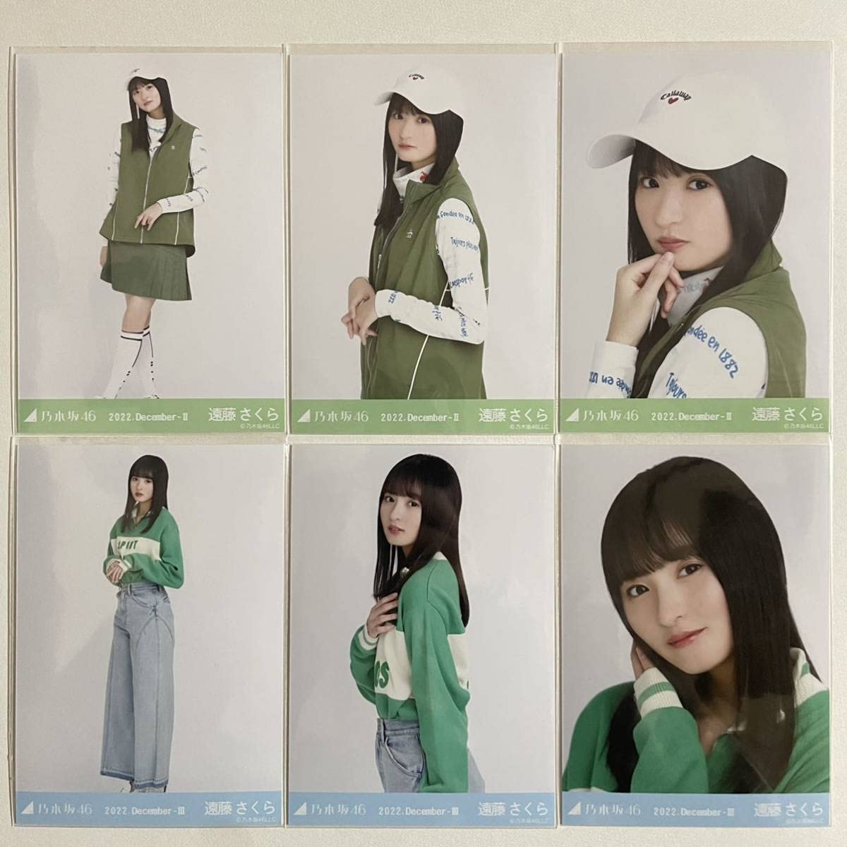 乃木坂46 遠藤さくら 生写真 ゴルフウェア コンプ 遠藤さくら 乃木坂46