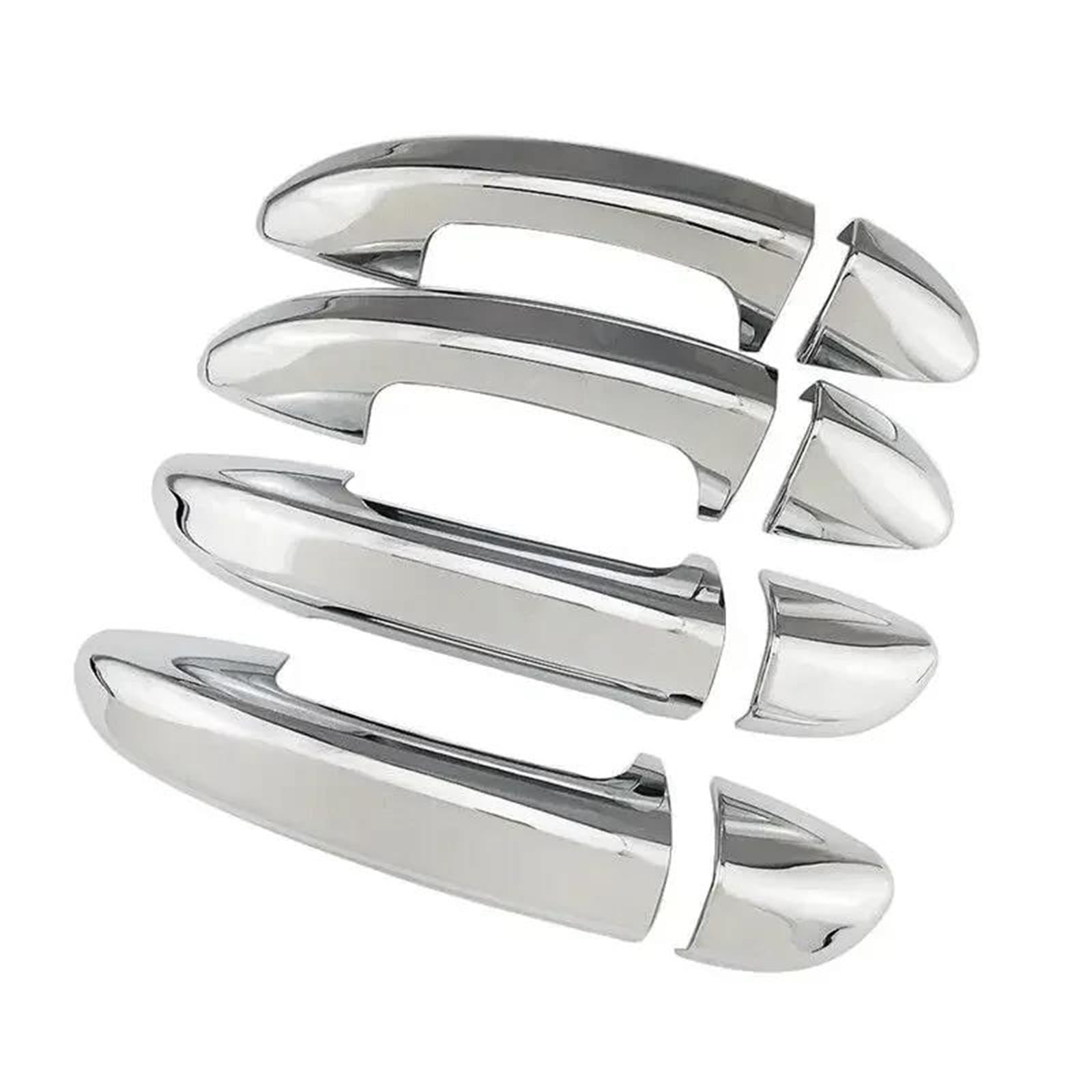 UJNHEQ for Skoda for Superb 2009 2010 2011 2012 2013 Car Smart Door Handle Cover Sticker Moulding Trim Exterior Protective(Normal Silver)