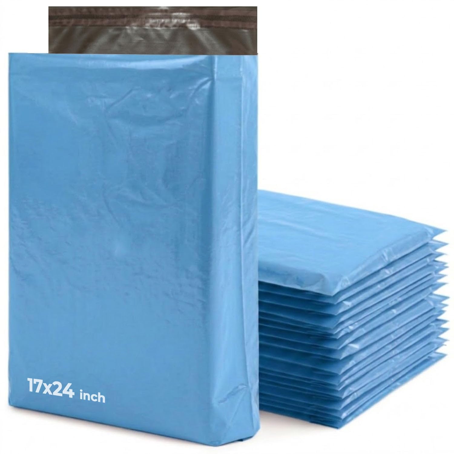 iSOUL Parcel Bags, 17x24 [432mm x 610mm] Vinted Strong Large Mailing Postal Postage Bags [Use in Parcel, Delivery, Shipping, Mail, Package] Blue Bags