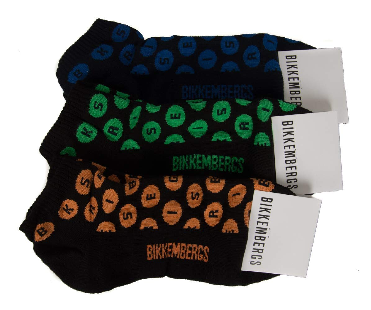 Packung mit 3 Paar Lange Strümpfe Sneakers Socke Herren Tripack BIKKEMBERGS Artikel BCC1112