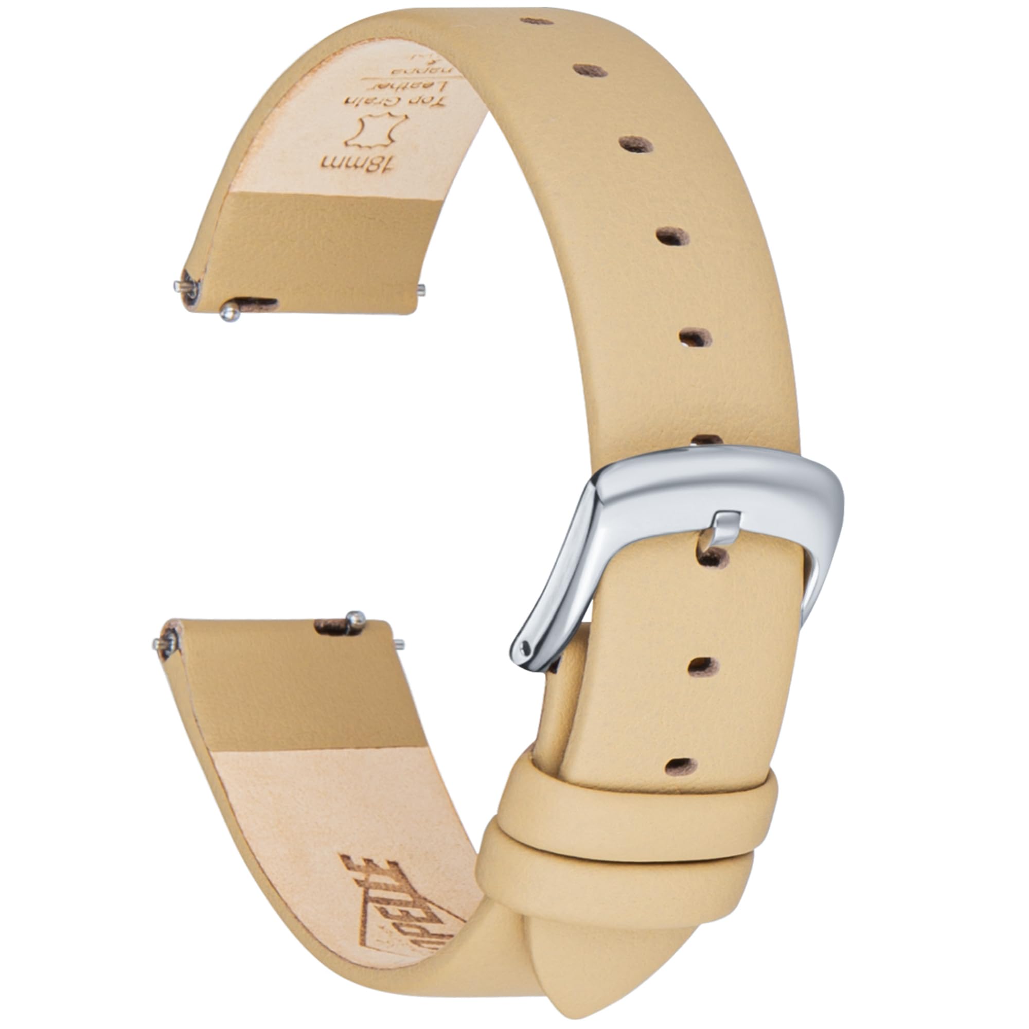 CORROPELLE Nappa Leather Watch Band Quick Release Strap Handmade 12-22mm