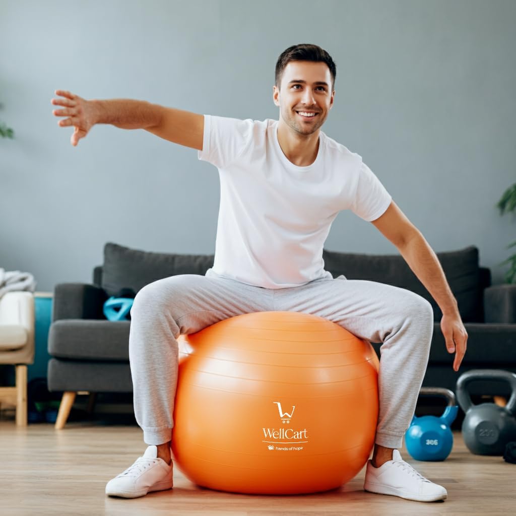 Inflatable Body Balance Ball Kit. Anti-Burst, Yoga-Ball, Luftpumpe, Workout-Program