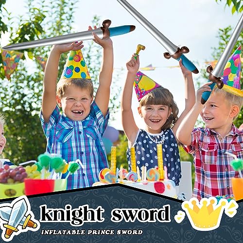 image for Outus 24 Pcs Inflatable Swords Blow up Swords Prince Themed Party Favo