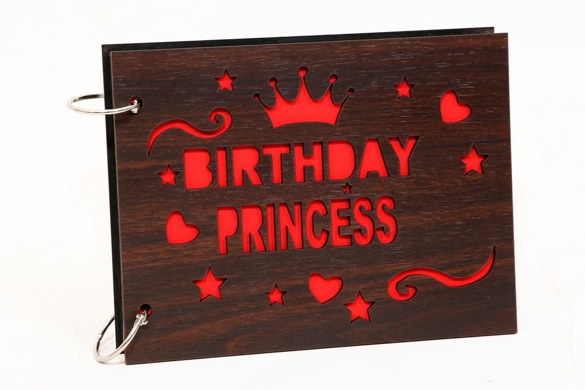 AMIT ENTERPRISES Natural Wood Elegance Handcrafted Wooden Photo Album for Cherished Memories 700