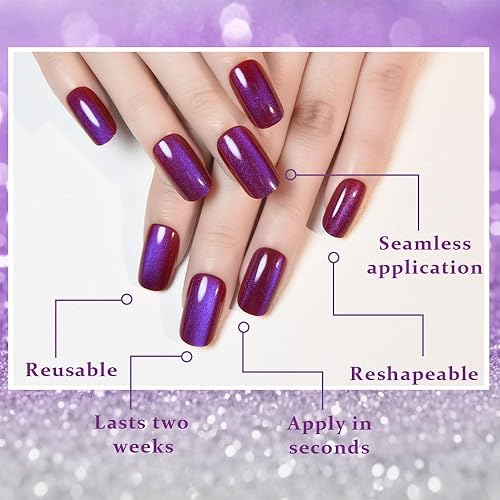 Vista 169 de evpct-Kit de 2 piezas de polvo metálico dorado y plateado con efecto espejo cromado para uñas; pigmento de uñas holográfico iridiscente camaleónico