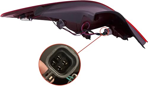 Miniatura 2 de HEADLIGHTSDEPOT Luz trasera compatible con Pontiac G6 Coupé 2005-2009 lámpara trasera derecha para pasajeros