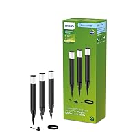 Philips LED GardenLink Purex Set di Paletti per Esterni, 3x1.5W