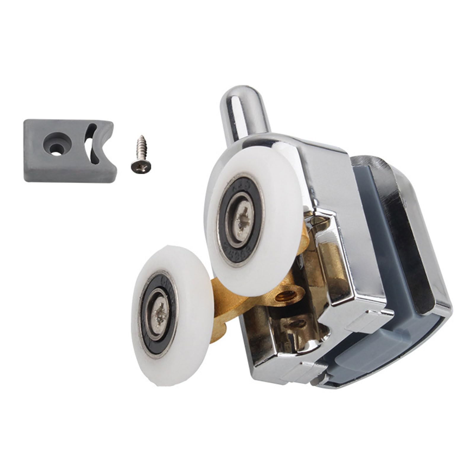 Glass Door Pulley Replacement Adjustable Cabin Pulley Roller Shower Nylon Upper and Lower Roller Shower Replacement