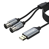Vista 1 de HOSONGIN Cable MIDI a USB de 6 pies, adaptador de interfaz MIDI USB a 5-PIN que conecta con tambor sintetizador de teclado para edición de grabación