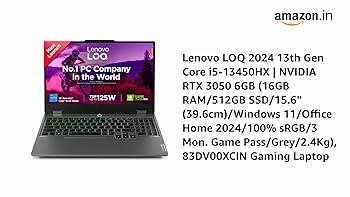 Lenovo LOQ 2024 13Th Gen Intel Core I5-13450HX | NVIDIA RTX