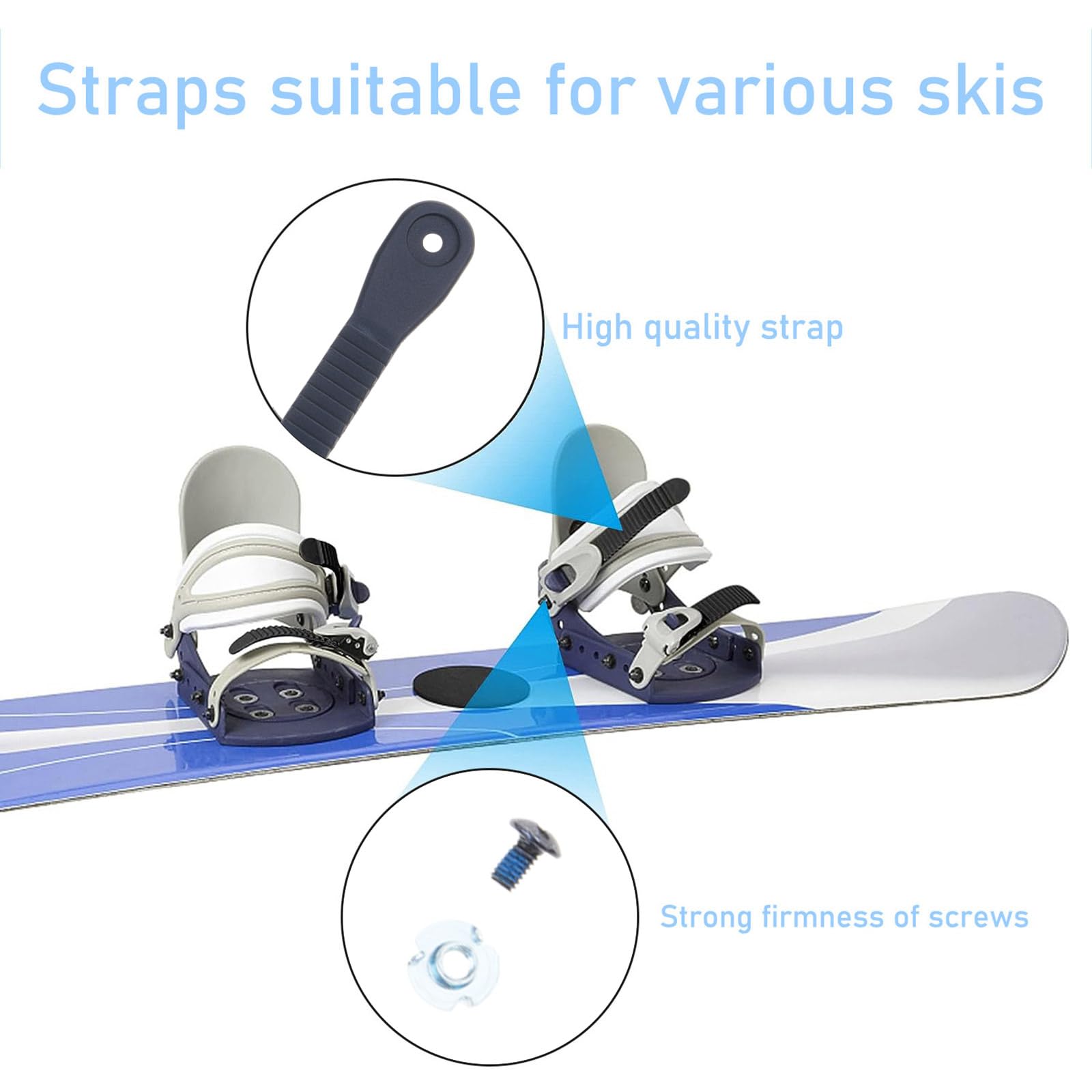 PILULY Strong Snowboard Bindung Toe Slider Strap Snowboard Ladder Strap Snowboard Bindung Leiter Strap Ski Zubehör