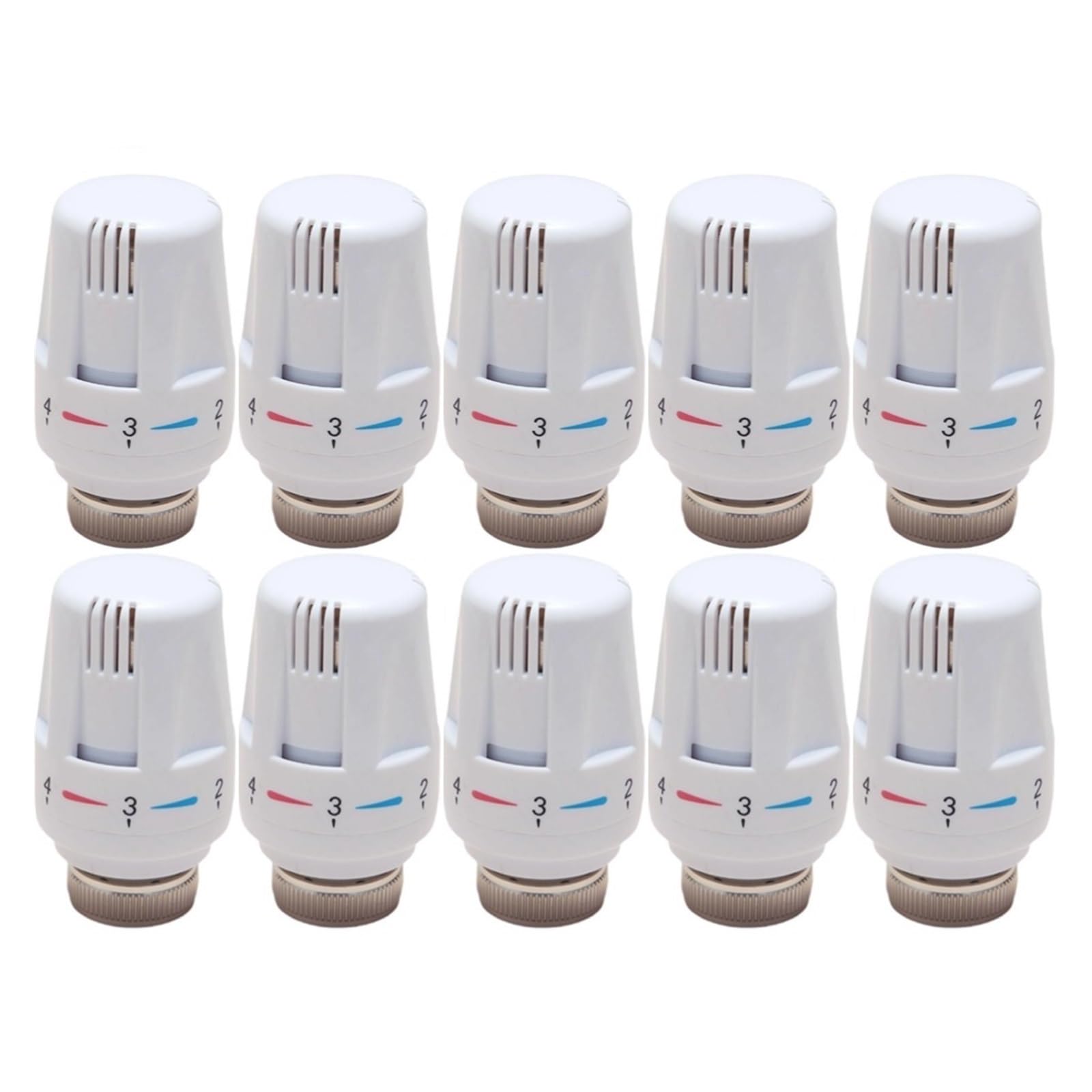 Radiator Thermostatic Control Valve Adjustable Floor Heating Temperature Control Thermostat Valve Thermostatic Radiator Valve(10pcs)