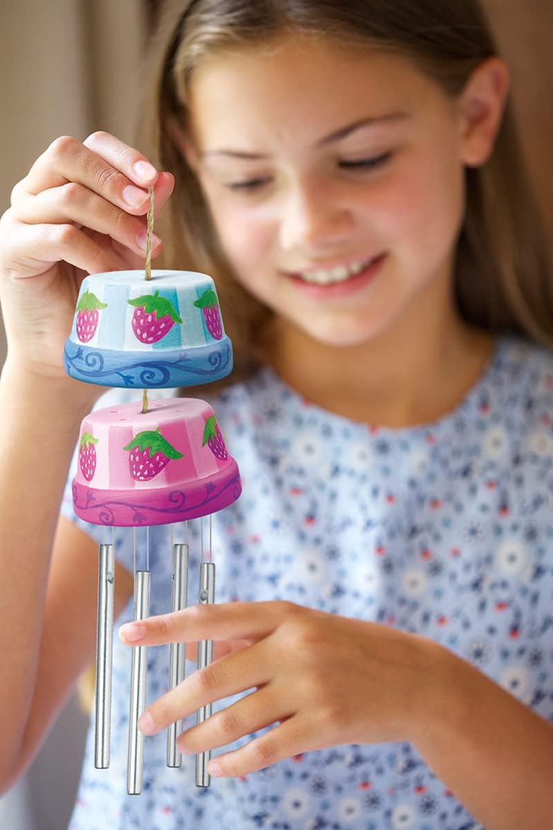 4M Make A Wind Chime Kit - Arts & Crafts DIY Kit - Set of 6
