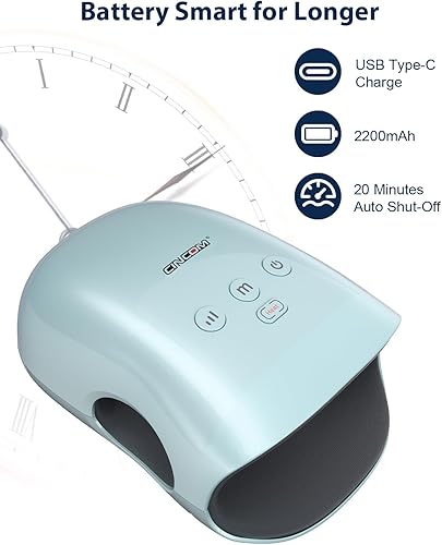 Miniatura 37 de CINCOM Masajeador de manos - Masajeador de manos inalámbrico con calor y compresión para artritis y túnel carpiano, regalos para mujeres (rosa)