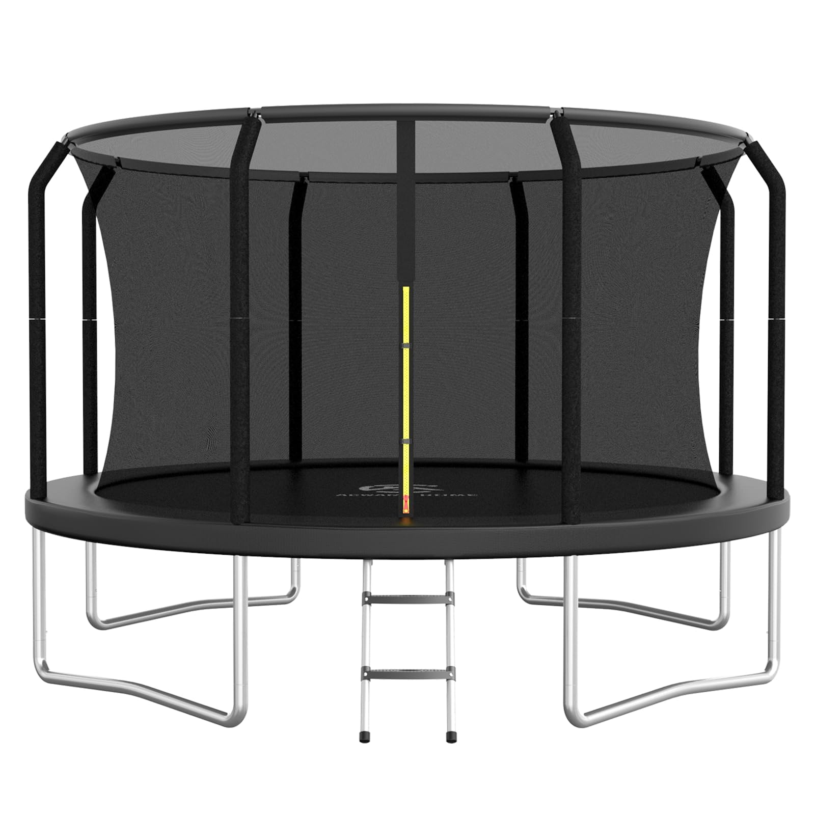 ACWARM HOME 14FT Trampoline with LED and Basketball Hoop