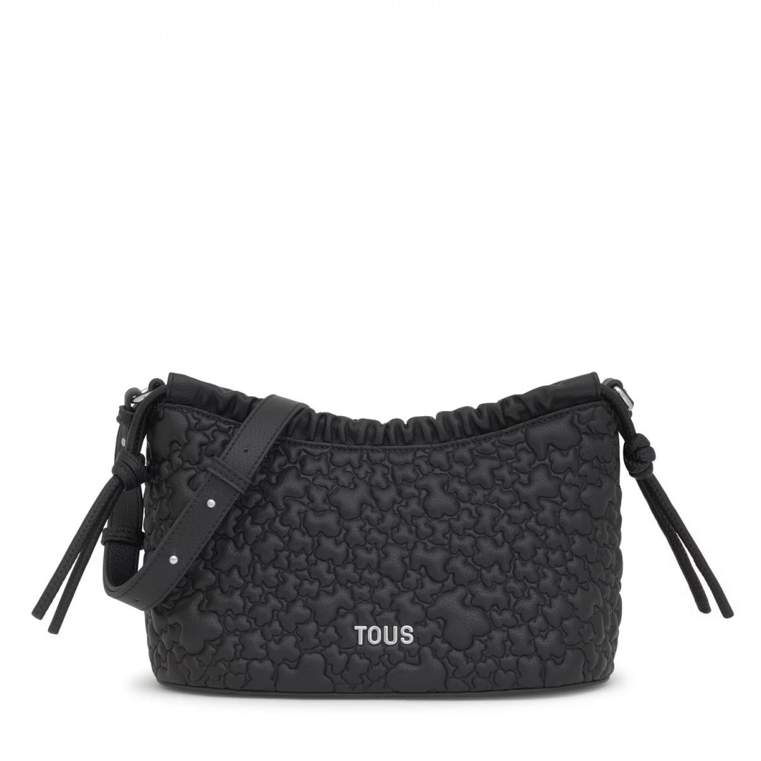 TOUS Bandolera Mediana Negra, Para Mujer, Medidas 17 x 28 x 12 cm, Colección Tous Puffy Bear