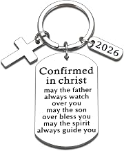 2026 Confirmation Gifts for Teen Boys, Bible Keychain, Catholic Confirmation Gift for Girls, Confirmed in Christ Keychain, Catholic Gifts for Boys, Easter Basket Stuffers for Kids