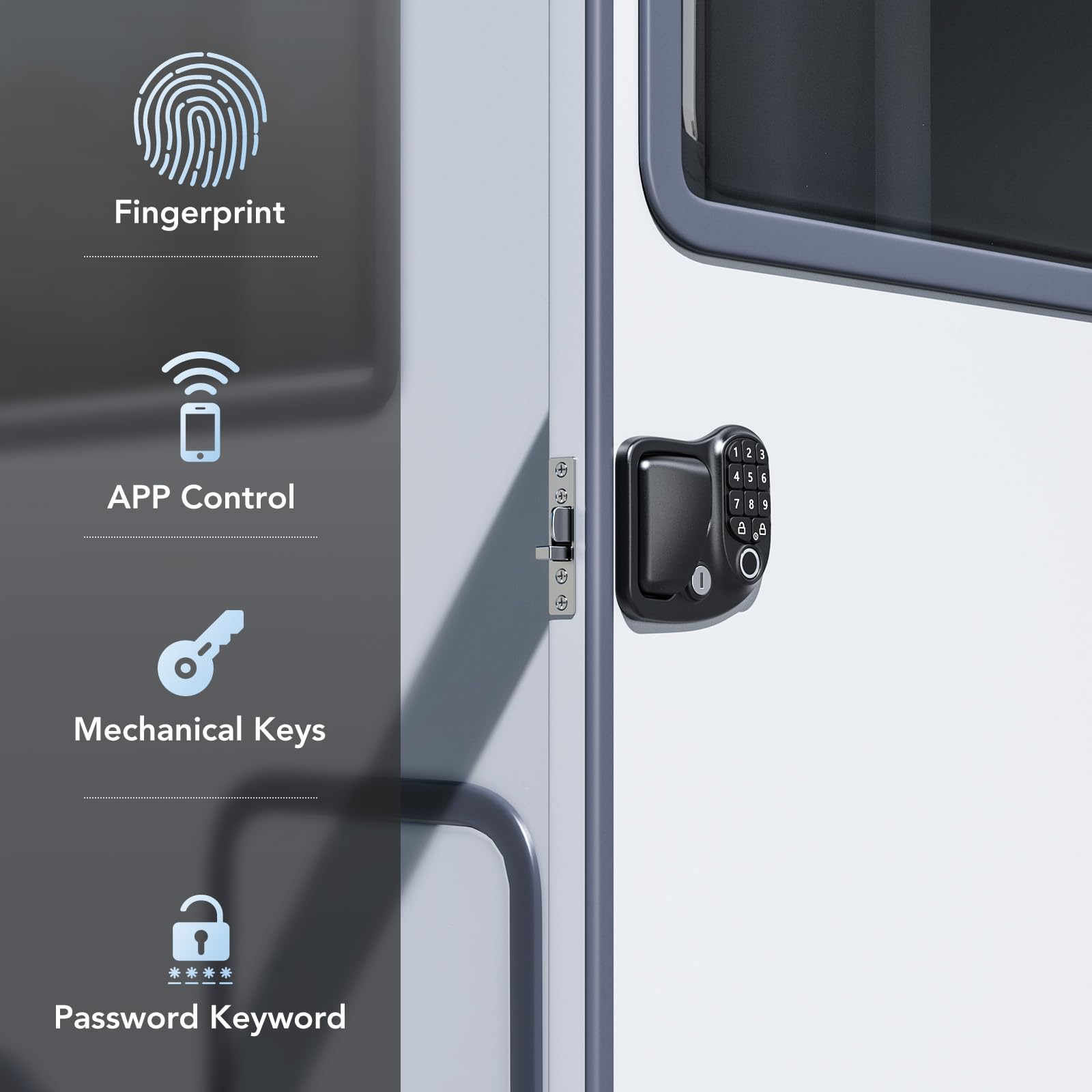 Snapklik.com : RISTOW RV Keyless Entry Door Lock, RL006 Fingerprint All ...