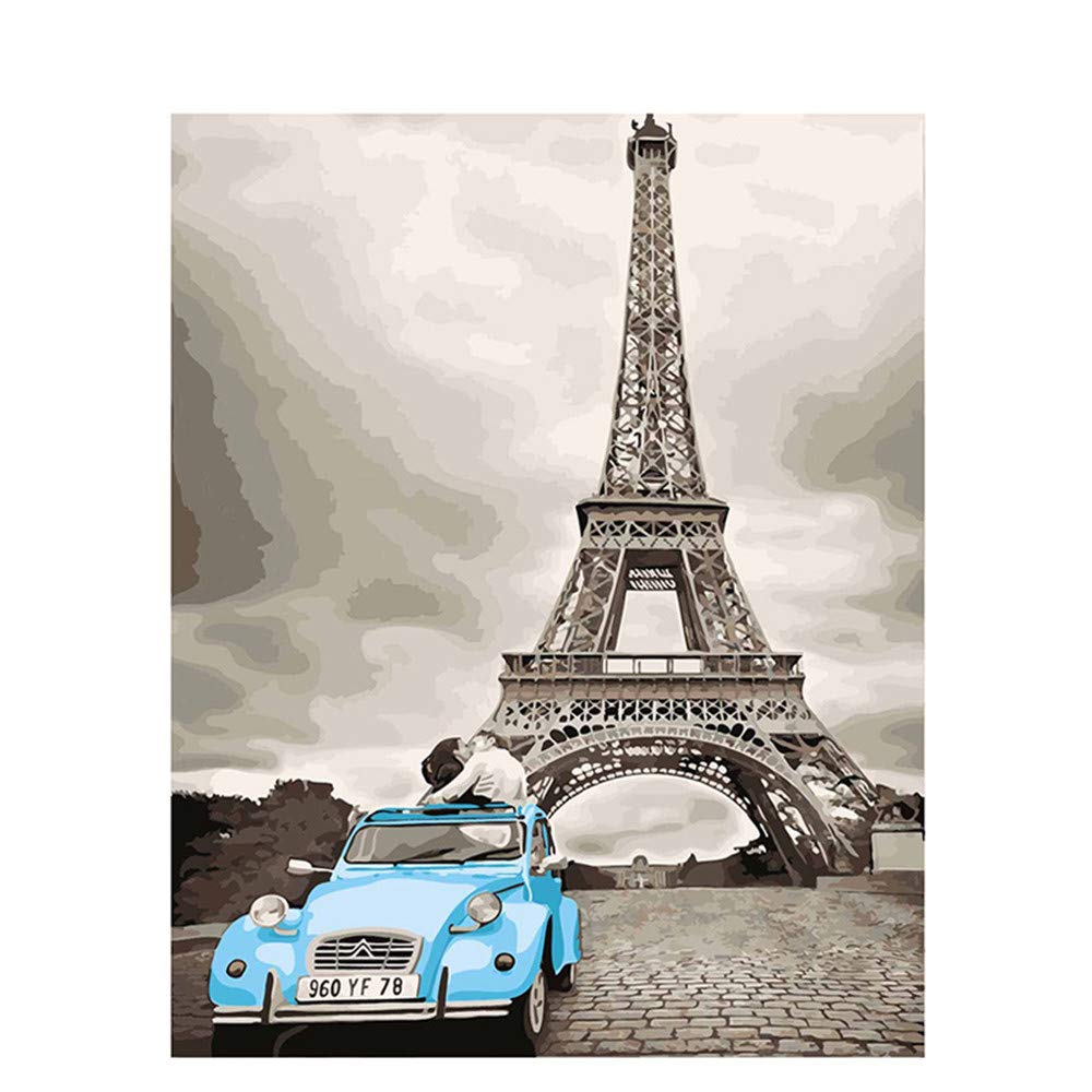 OKOUNOKO Puzzles para Adultos 1000 Piezas Beso De Paris Montaje De Madera Personalizado Decoración para El Juego De Juguetes para El Hogar Juguete Educativo