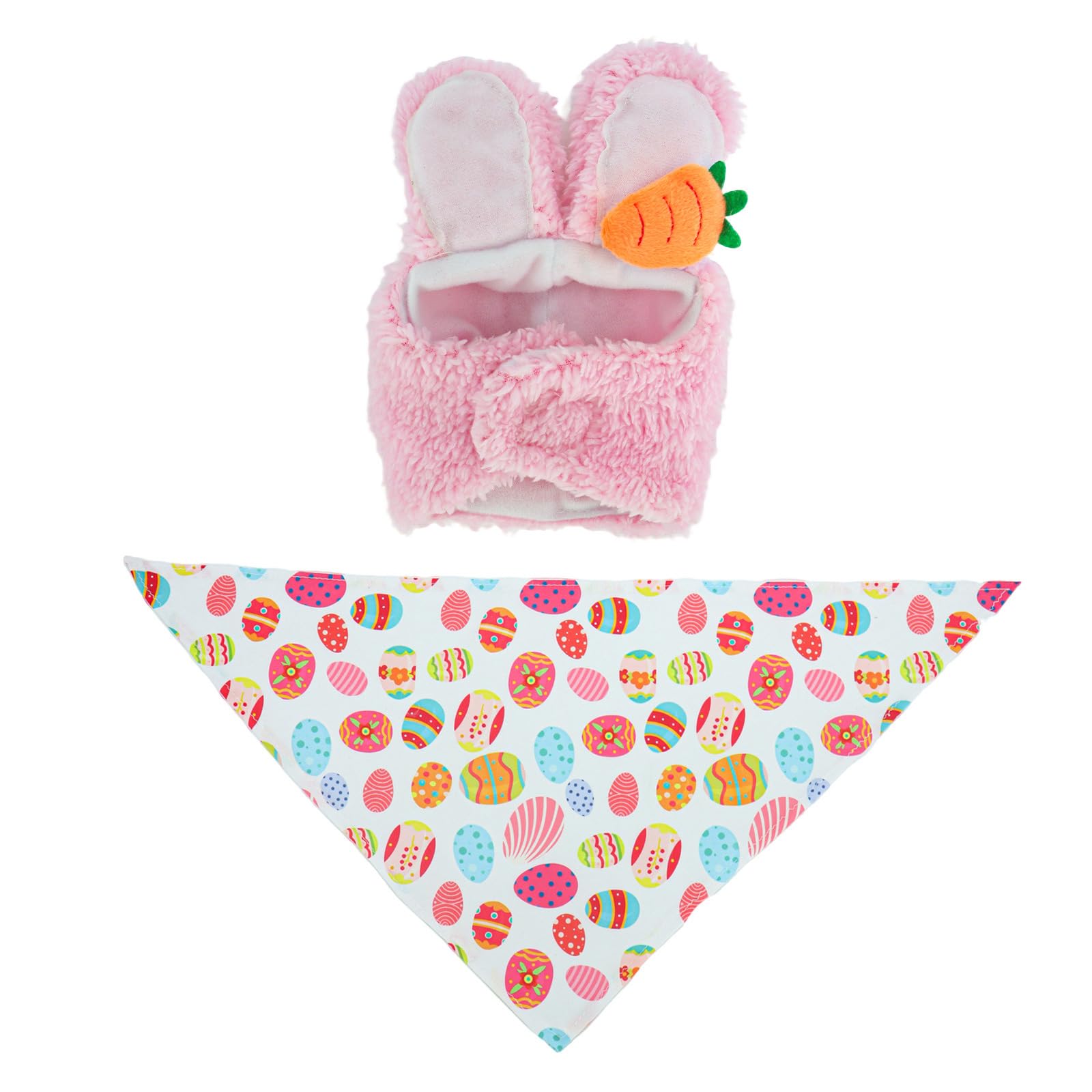 CAZSTYK Soft Plush Easter Geese Outfit Scarf Rabbits Hat Clothing for Porch Decoration and Holiday Festivities Geese Suit