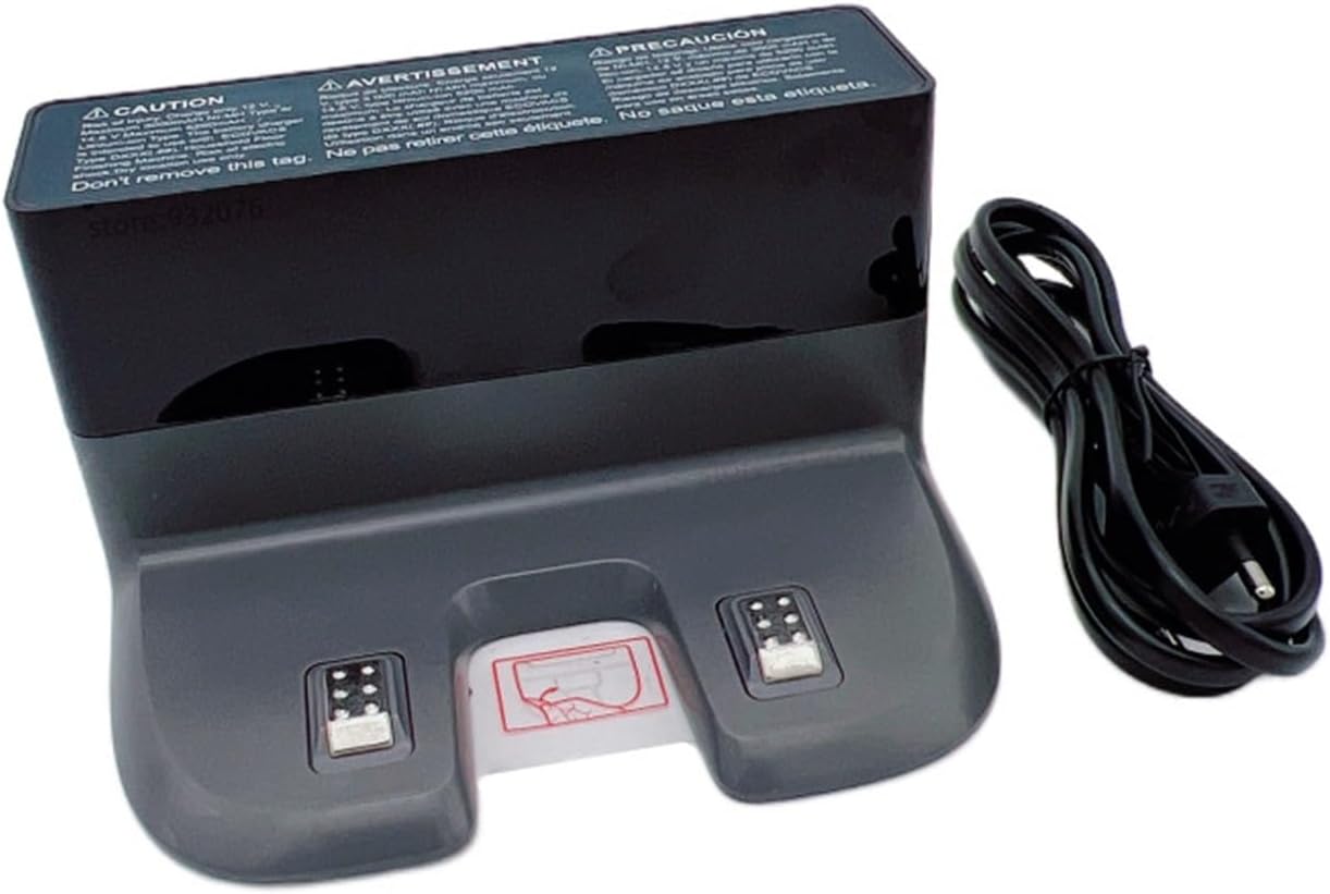 Charge Dock CH1822, Compatible for ECOVACS Deebot OZMO T8 AIVI T8+ T9+ N8+ N8 Pro T9 AIVI Robotic Vacuum Cleaner Spare Parts (Color : Dock and EU Cable)