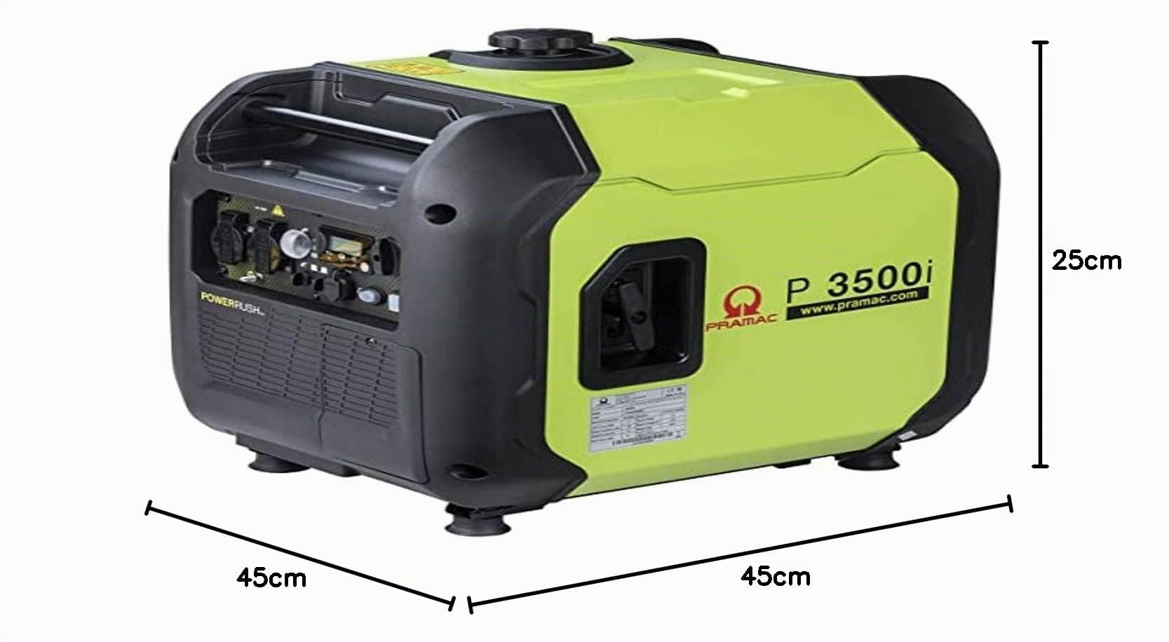 GENERADOR GAS. MOTOR PRAMAC OHV 230V VER P3500I INVERTER PARA