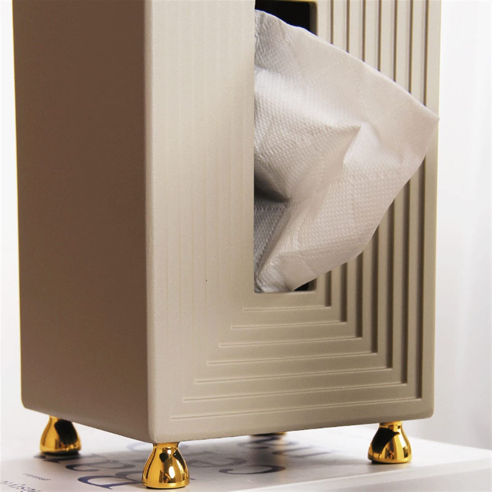 Portafazzoletti Multifunzionale Copertura della scatola del tessuto tridimensionale Moderna resina creativa Casa Soggiorno Decorazione della tavola Scatola di immagazzinaggio del tessuto Decorazione d