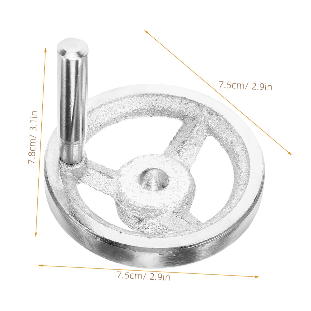 MUCKLILY Handwheel for Lathe and Milling Machine Chrome Plated Carbon Steel Replacement Wheel