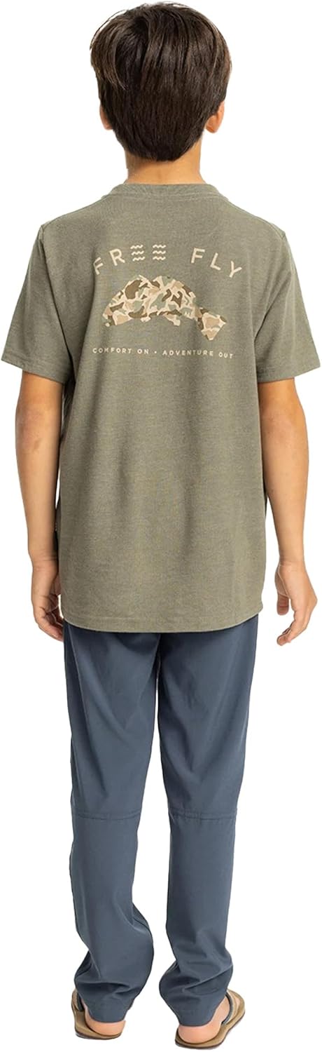 Free Fly Boy's Breeze Pant - Breathable, Lightweight, Quick-Dry Athletic Pants for Boys with Sun Protection - UPF 50+ - Image 4