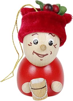 Steinbach 12 Days of Christmas Maids A-Milking Wood Ornament, 3.15in
