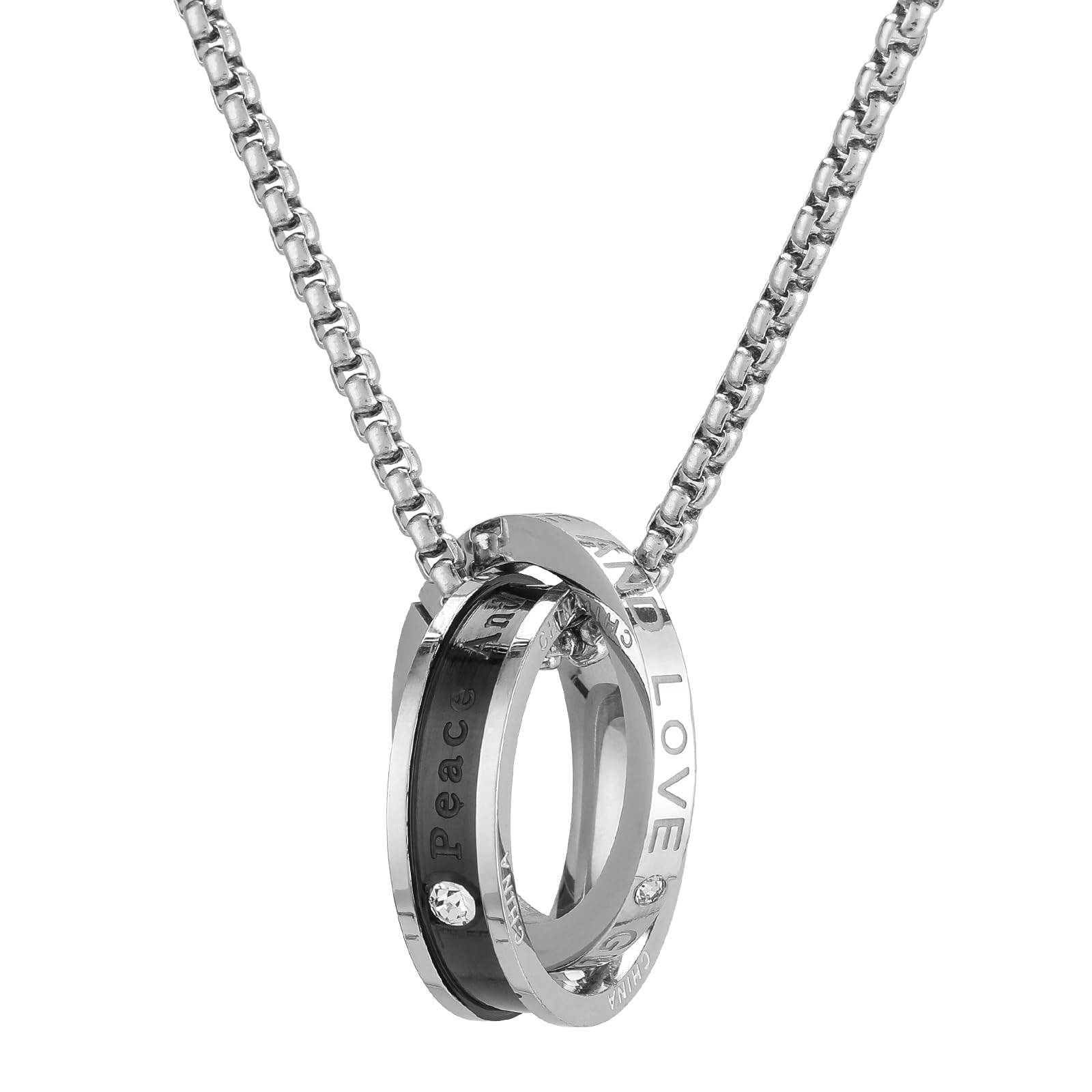 Casisto.J Casisto.JColgante de Estilo Retro Collar para Hombre, Collar Colgante de Vikingo, Joyería de Acero Inoxidable, con Una Cadena de Plata de 60 cm, para Hombre
