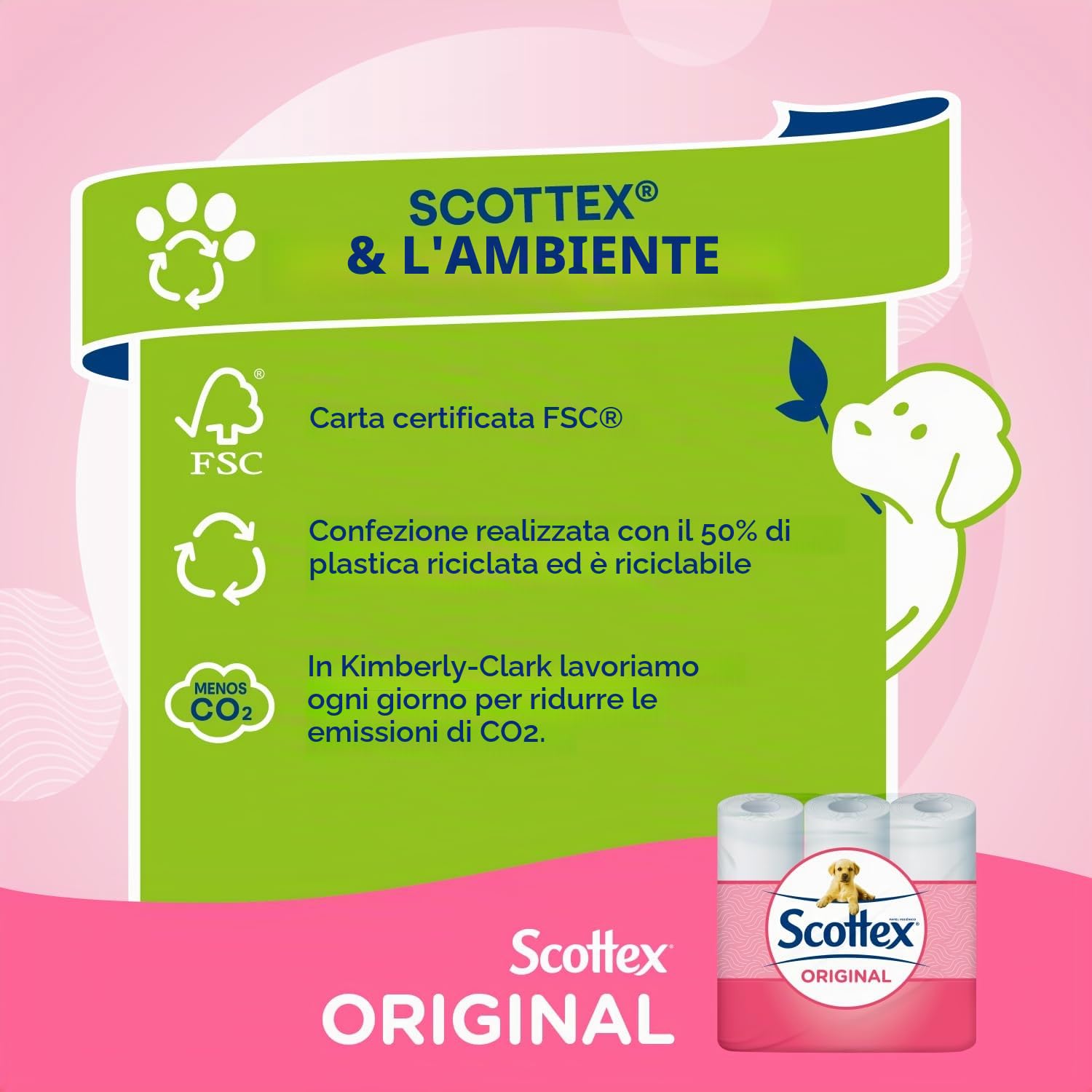 Scottex carta igienica – 96 rotoli piccole dimensioni