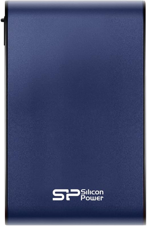 Silicon Power Rugged Armor A80 1TB IEC 529 IPX7 Shockproof/Waterproof 2.5-Inch USB 3.0 Military Grade Portable Hard Drive, Blue