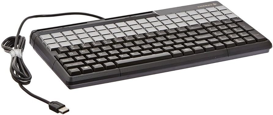 Cherry G86-71401EUADAA LPOS Keyboard w/ Touchpad - MSR - USB - US Key Layout - Black