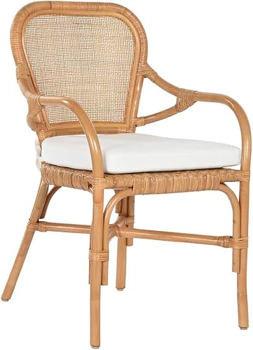 Silla Ratán Bambú 21.7 x 24.4 x 33.9 in Natural