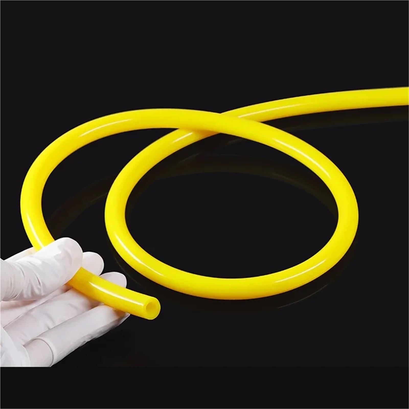 Tubo de silicona 1~10m, tubo riego aire Flexible amarillo for acuario, mangueras for bomba estanque y pecera jardín