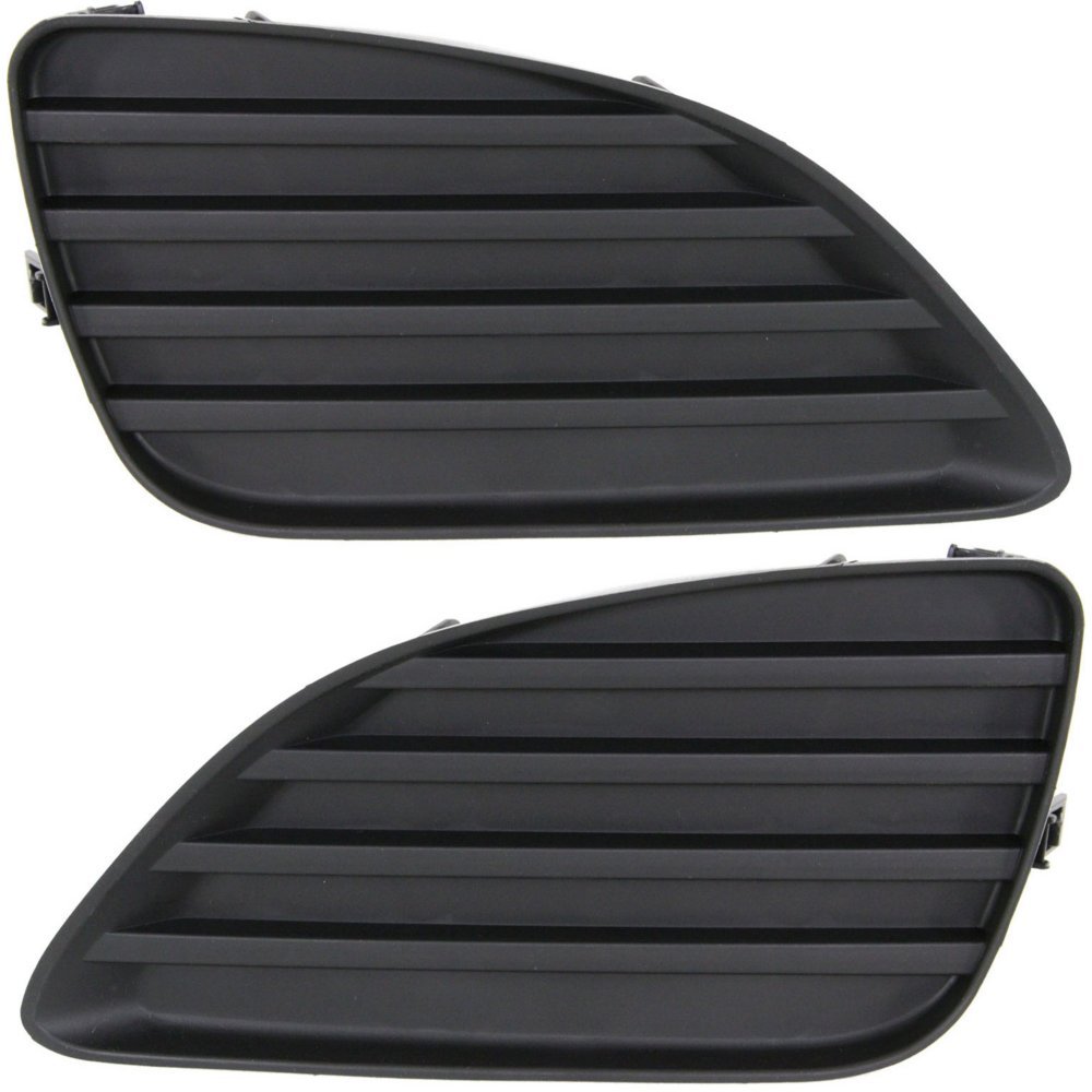 Evan Fischer Front Fog Light Cover Set Compatible with 2010-2011 Toyota Camry Textured Black TO1039130, TO1038130