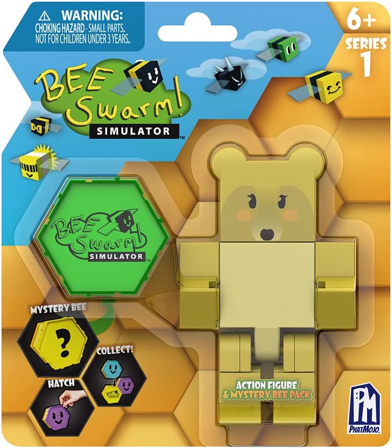 Mother Bear Action Figure Pack w/Mystery Bee & Honeycomb Case (5” Articulated Figure & Bonus Items, Series 1)