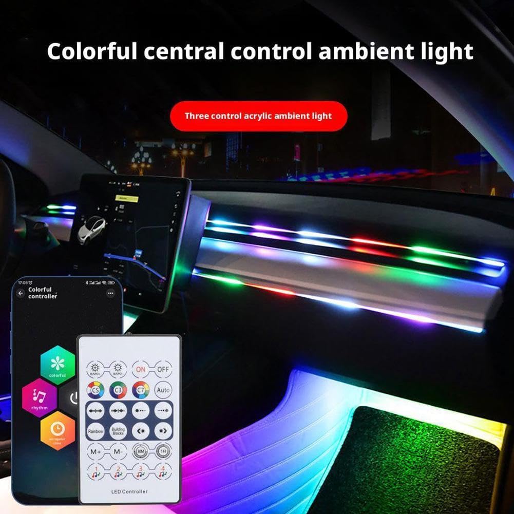 Amazon.co.jp: 車用LED室内灯 6in1 アンビエントライト RGB 1600万色