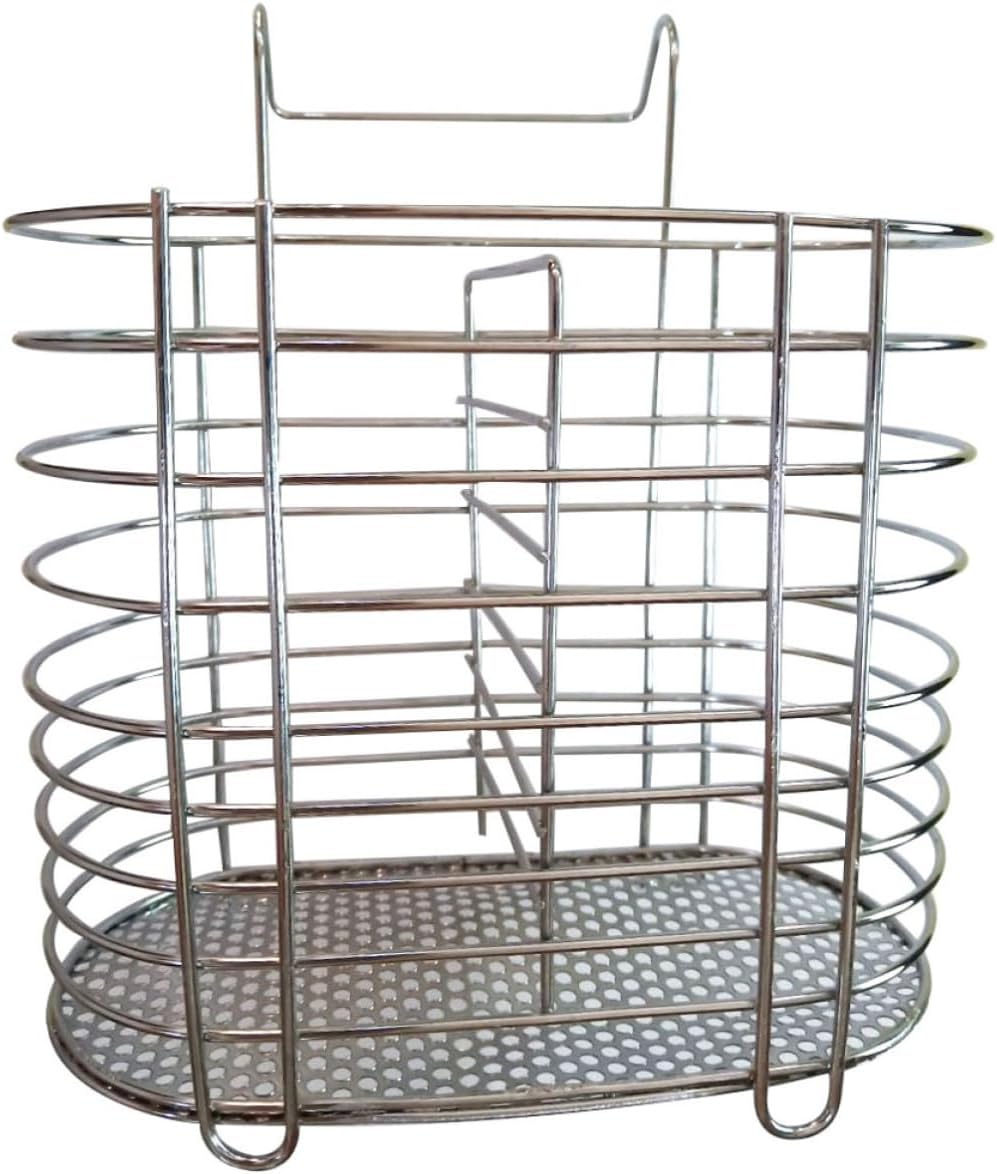 Stainless Steel Chopsticks Drying Rack Hanging Utensil Holder for Kitchen