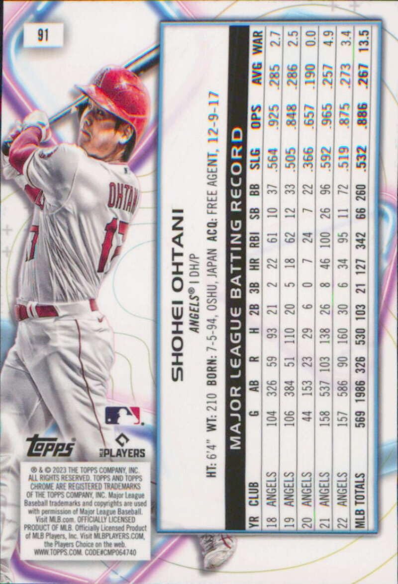 【50シリ】大谷翔平 2023 Topps Cosmic Chrome Amazon.com: 2023 Topps Cosmic Chrome #91 Shohei Ohtani Los