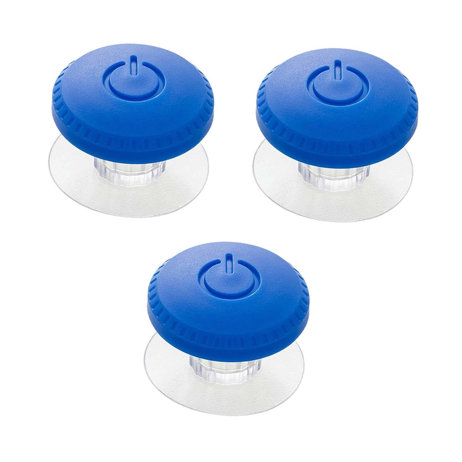 3 Pieces Toilet Flush Button Home Decor Easy Installation Toilet Push Button Blue-image-14