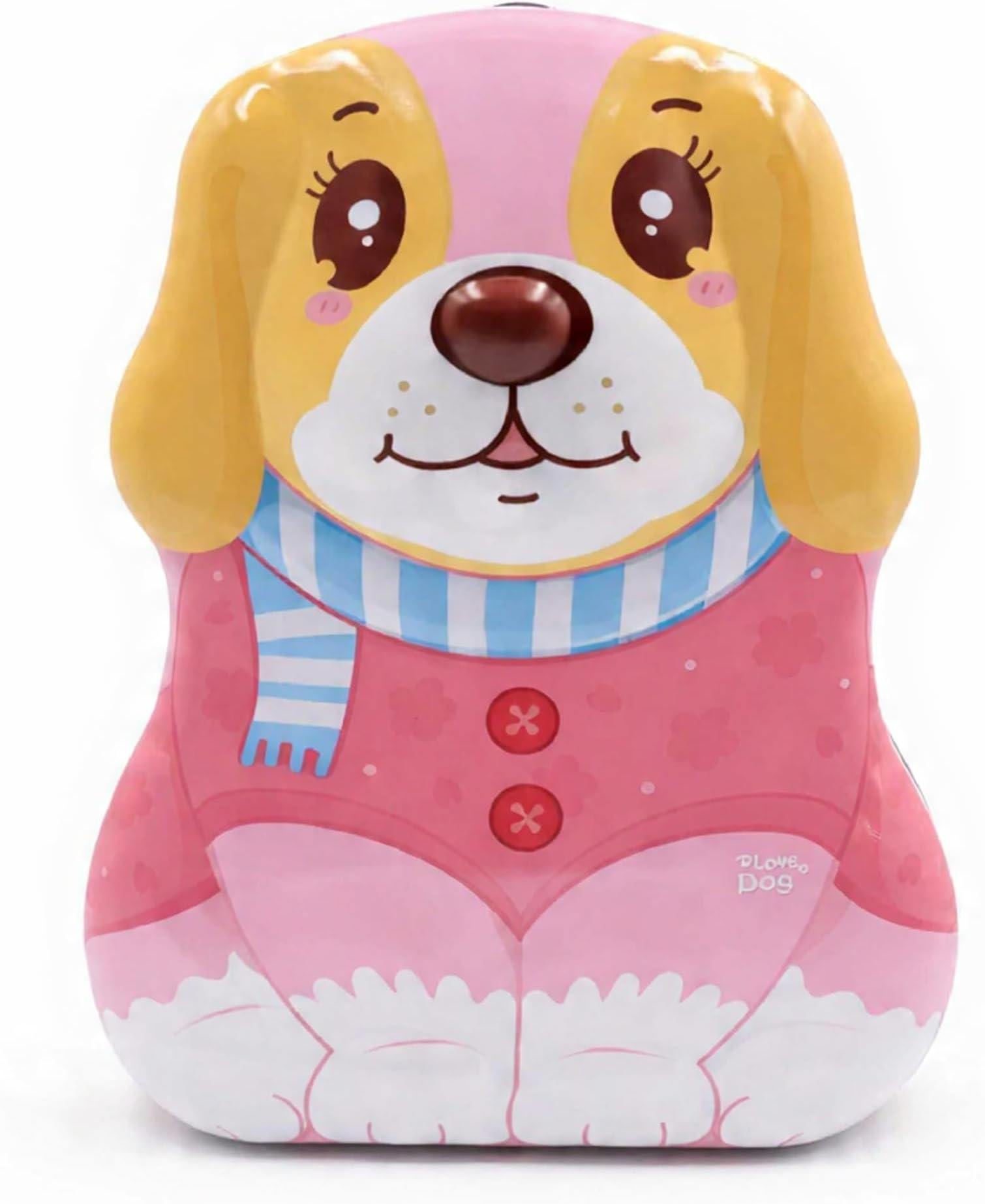 Dog Shaped Piggy Bank for Kids | Cute Cartoon Money Saving Coin Box with Lock & Key | Metal Money Bank for Boys & Girls | Birthday Return Gift