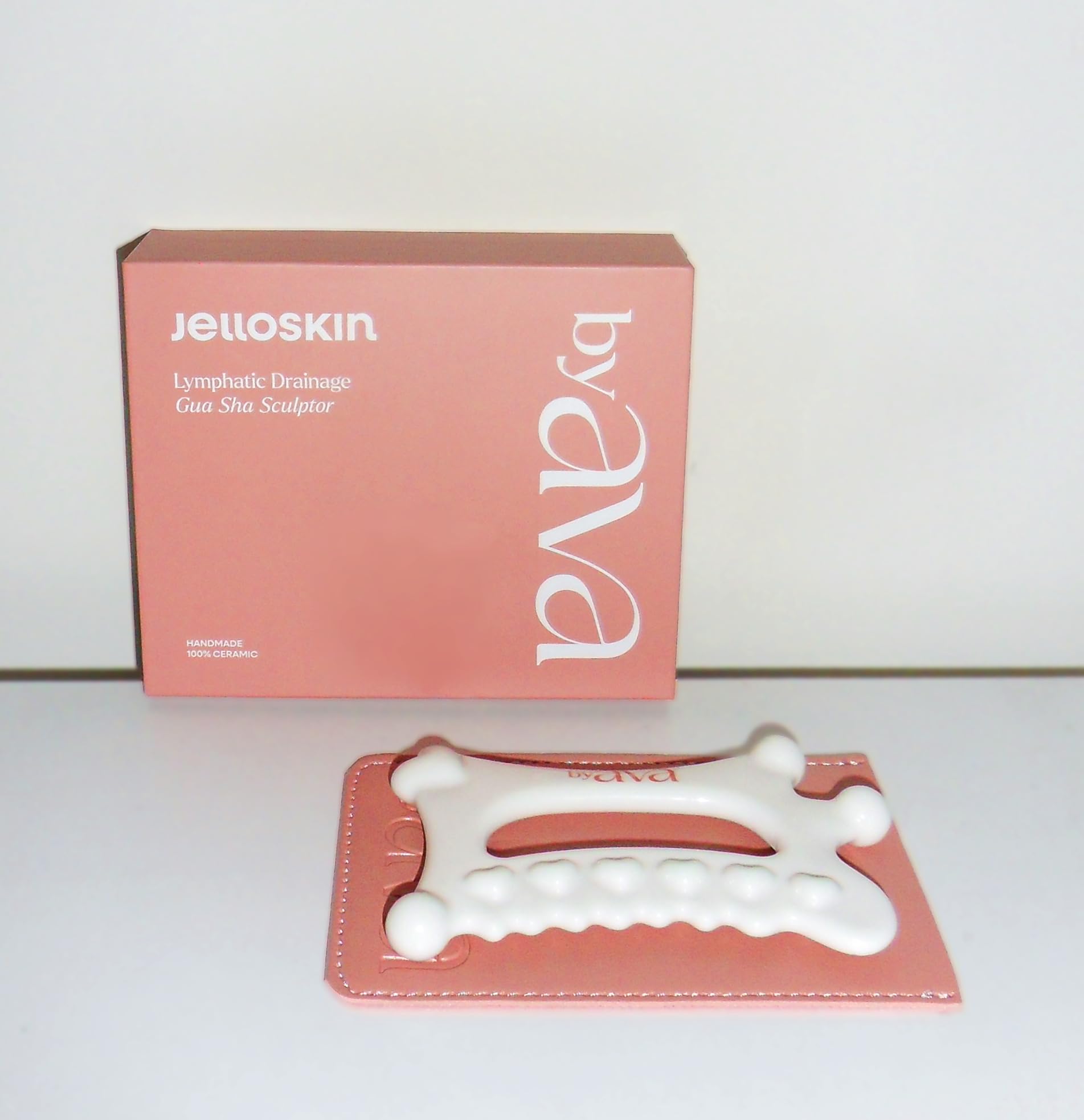 byAVA Ceramic Gua Sha Tool for Face and Body, Lymphatic Drainage Massager