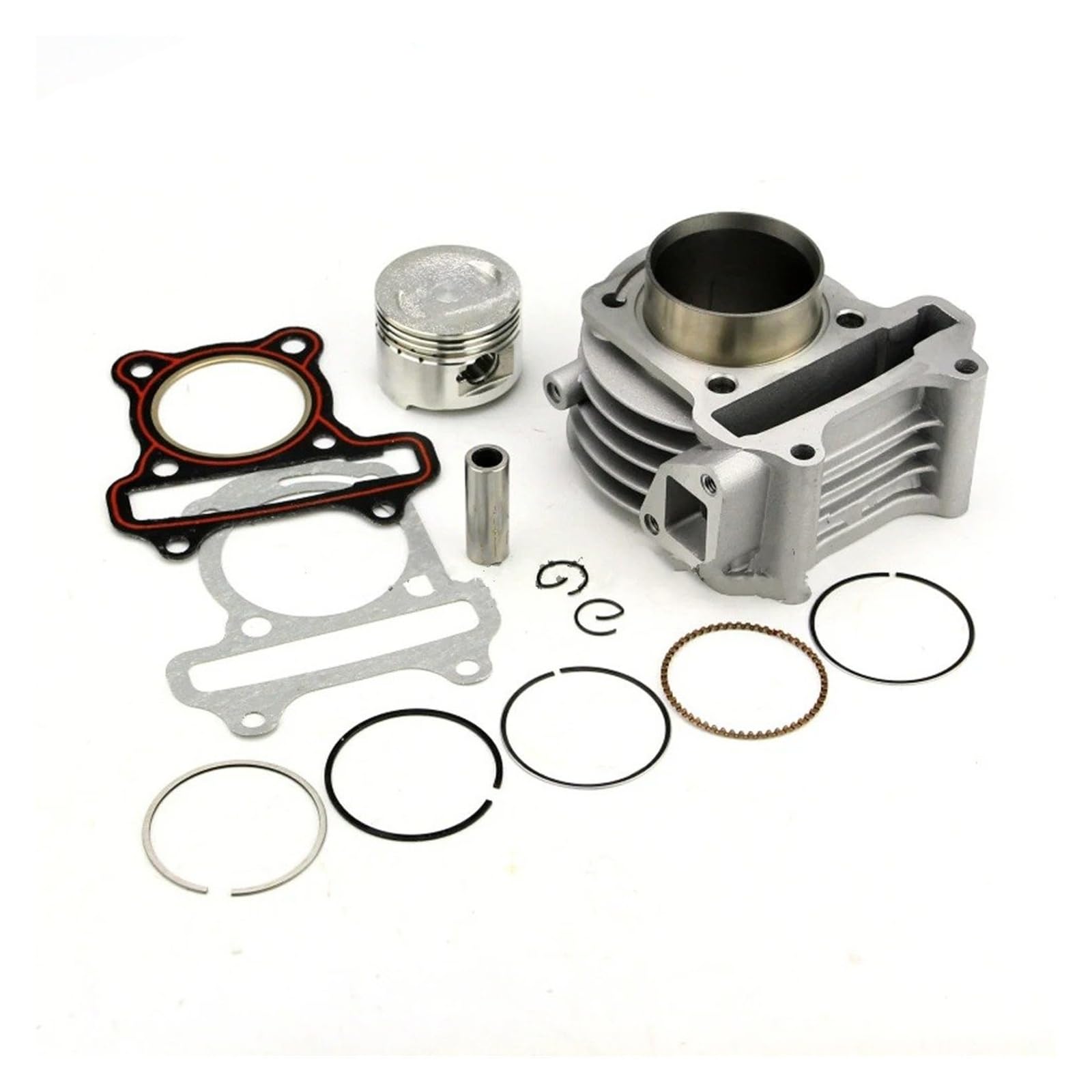 Fasce Elastiche 39/44/47/50mm Big Bore Kit Cilindro Pistone Anelli Per GY6 50cc A 100cc 4 Tempi Scooter Ciclomotore ATV Con Motore 139QMB 139QMA Pistone(50mm (100cc))