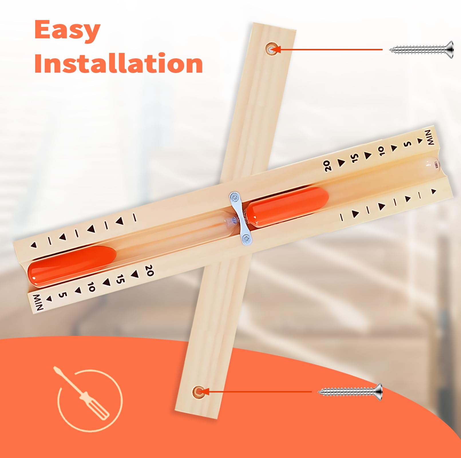 Sauna Sabbia Timer,sabbia sauna timer 20 minuti,Clessidra in Legno Sauna,Clessidra per sauna da 15 minuti,clessidra sauna,Clessidra per Sauna in Legno,Sand Clock timer,Clessidra sauna (Arancione)