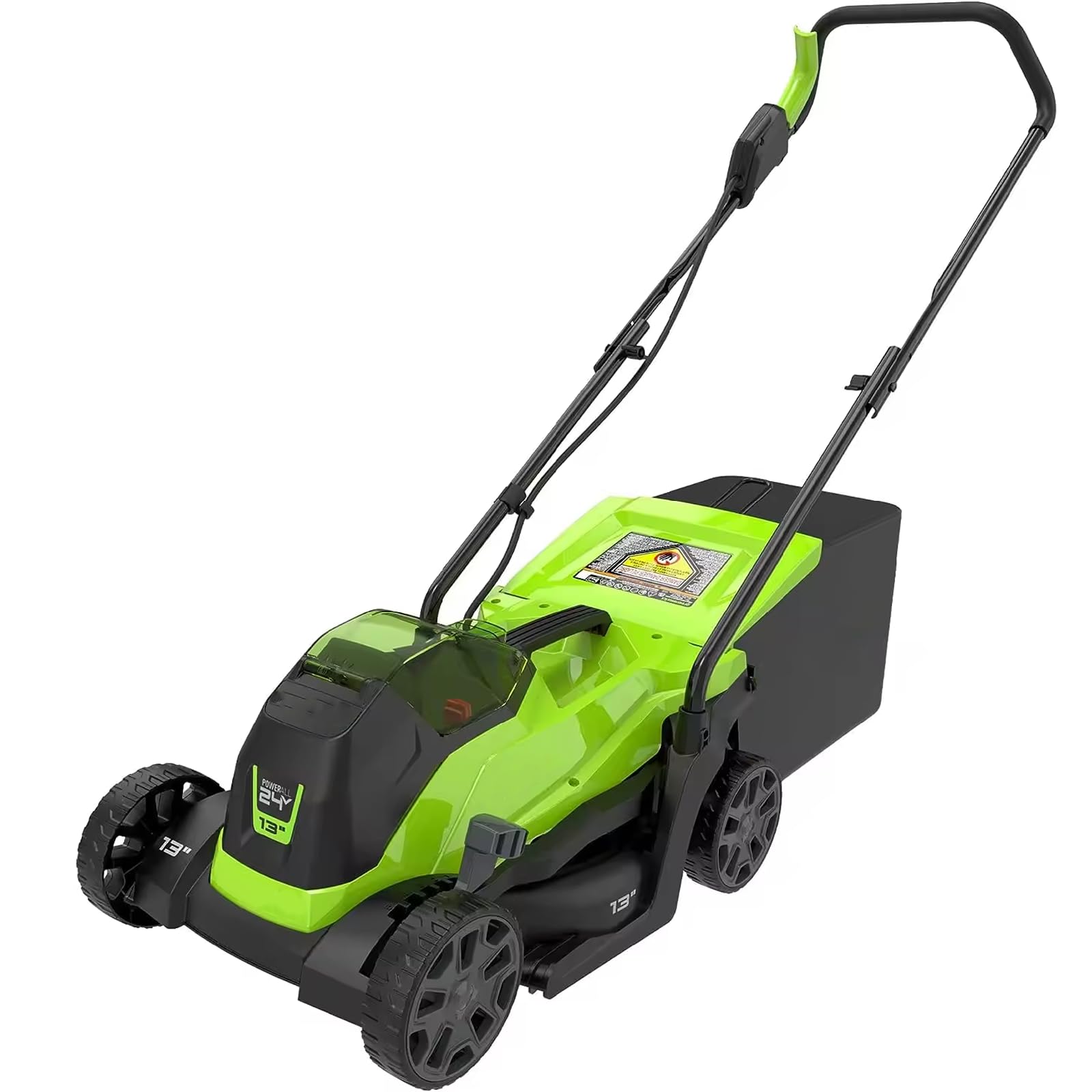 FfiMe Electric Lawn Mower, 1600W, 30L Large Grass Box, 32cm Cutting Width, 3 Adjustable Cutting Heights (25-65cm), Foldable For Storage, Cordless Lawn Mower