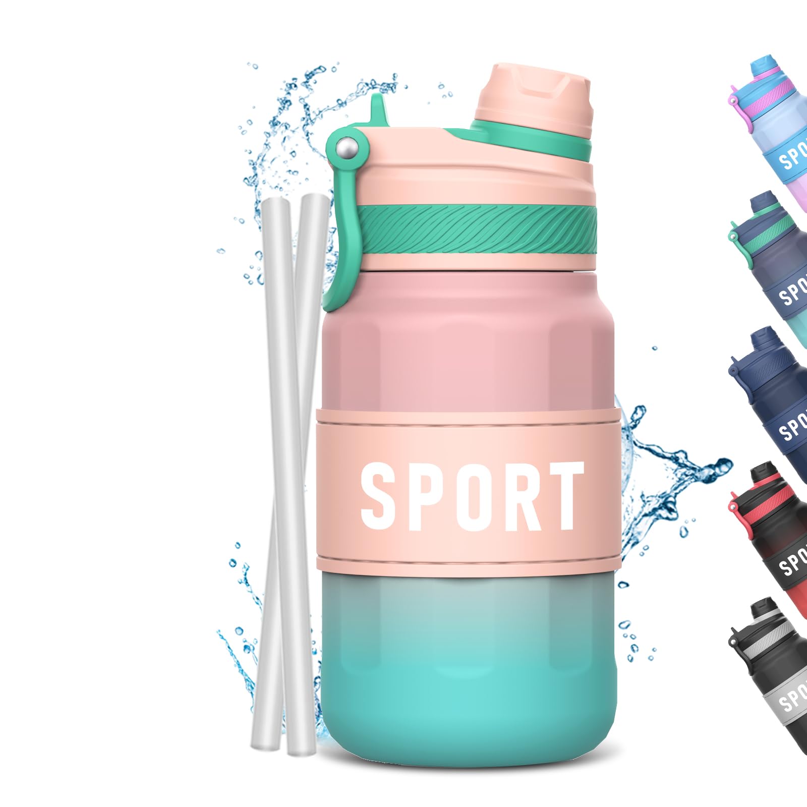 Amazon | HULEYA スポーツドリンク対応 ボトル 水筒 軽量 500ml 